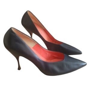 Vintage‎ Mister L By Mandel's Navy Blue  Pumps 9 M